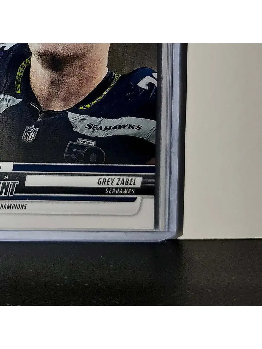 Grey Zabel Rookie 2026 Panini NFL Super Bowl LIX Champions #12 Card Seahawks